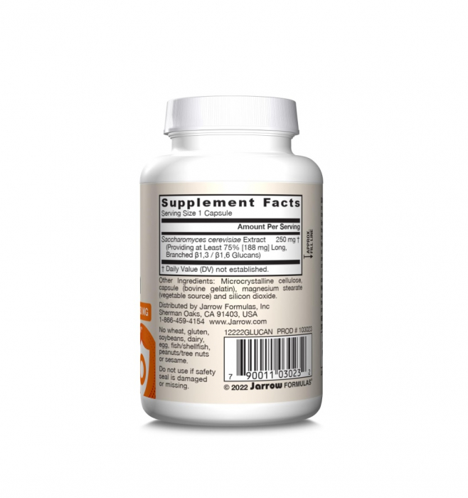 Beta Glucan 250mg 60 capsule - Jarrow Formulas [2]