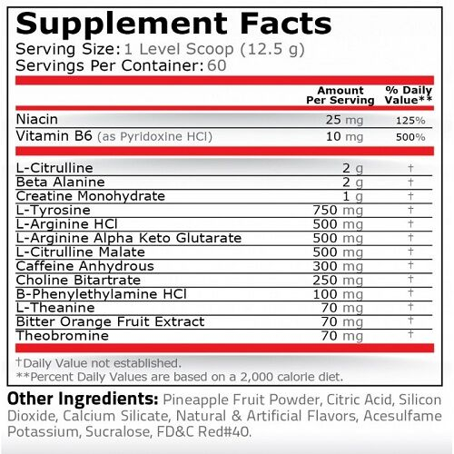 Black Jack 600g Fruit Punch - Pure Nutrition [2]