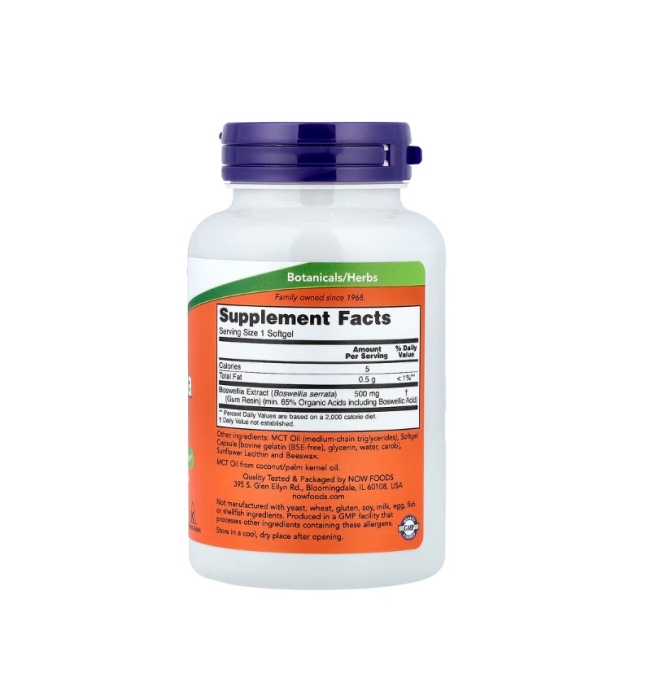 Boswellia Extract 500mg 90 capsule - NOW Foods [2]