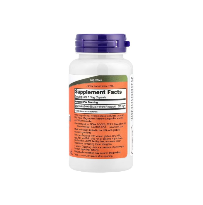 Bromelain 500mg 60 capsule - NOW Foods [2]
