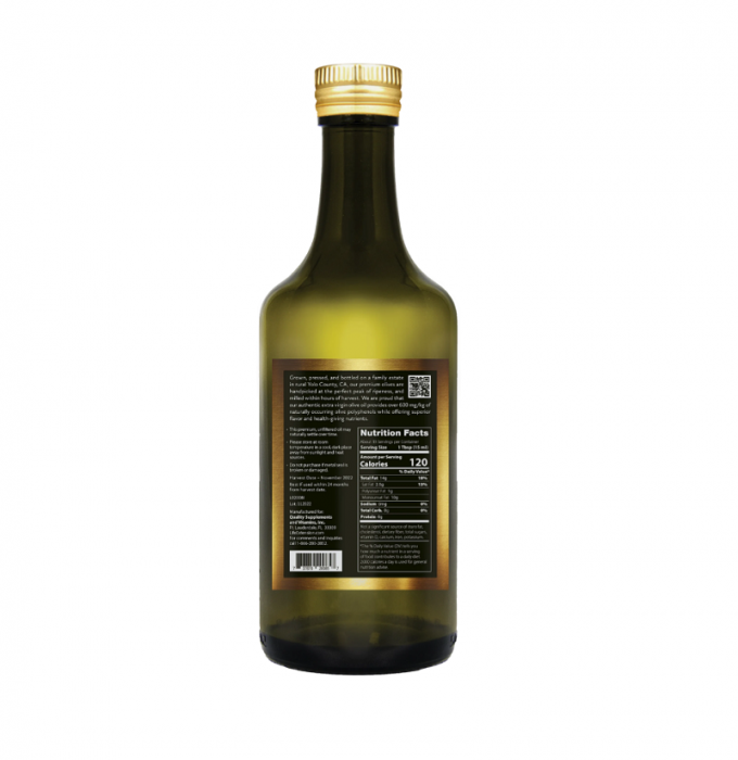 California Estate Organic Extra Virgin Olive Oil 500ml - Life Extension [2]