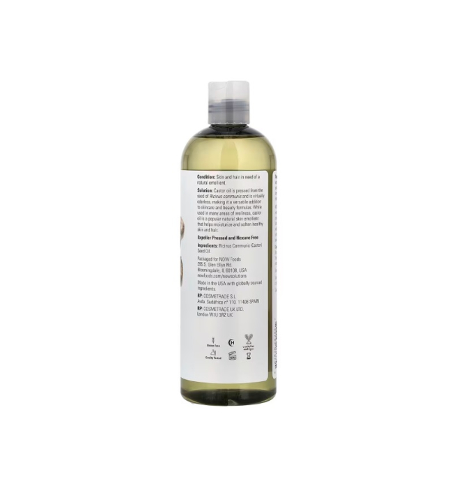 Castor Oil (Ulei de Ricin) 473ml - NOW Foods [2]