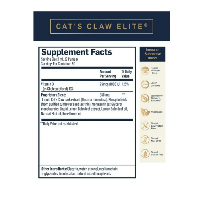 Nanoemulsified Liposomal Cat's Claw Elite Quicksilver Scientific [2]