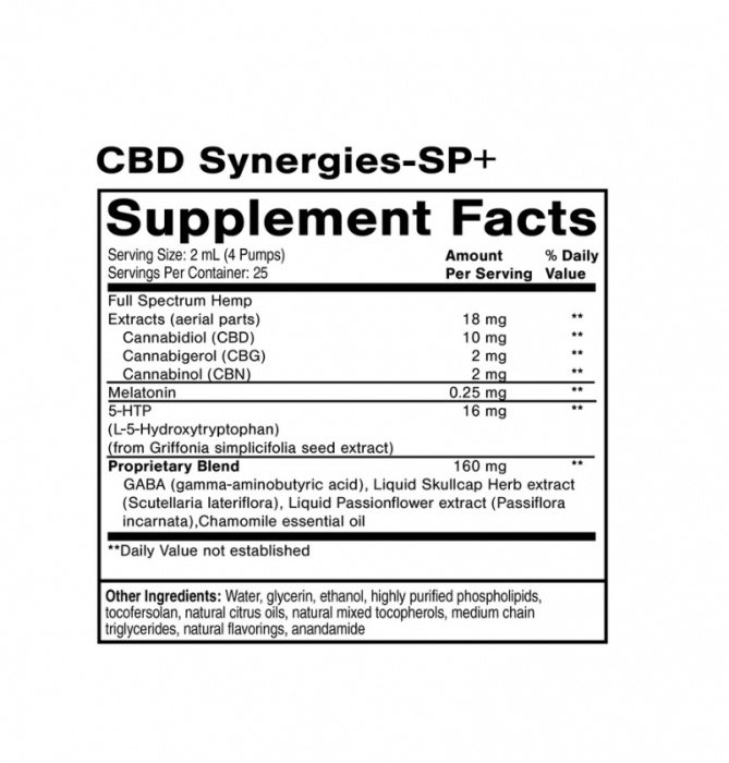 CBD Synergies-SP Sleep Formula Nanoemulsified - Quicksilver Scientific [2]