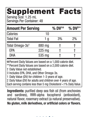 Children's DHA Xtra 880mg 1-6ani 60ml - Nordic Naturals [2]