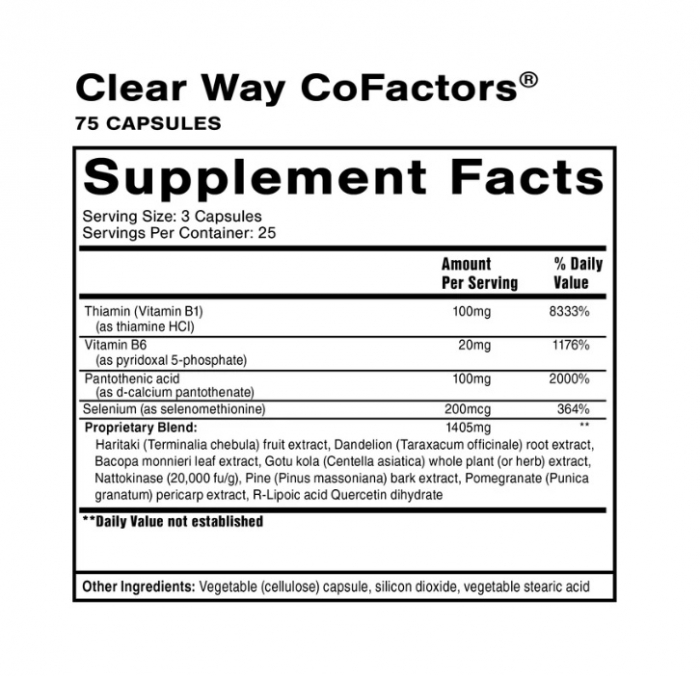Clear Way Cofactors Quicksilver Scientific [2]