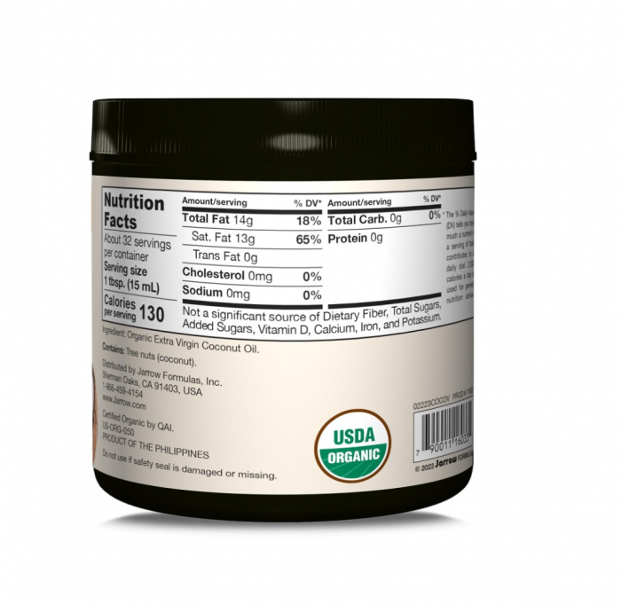 Coconut Oil Extra Virgin 473 ml - Jarrow Formulas [2]