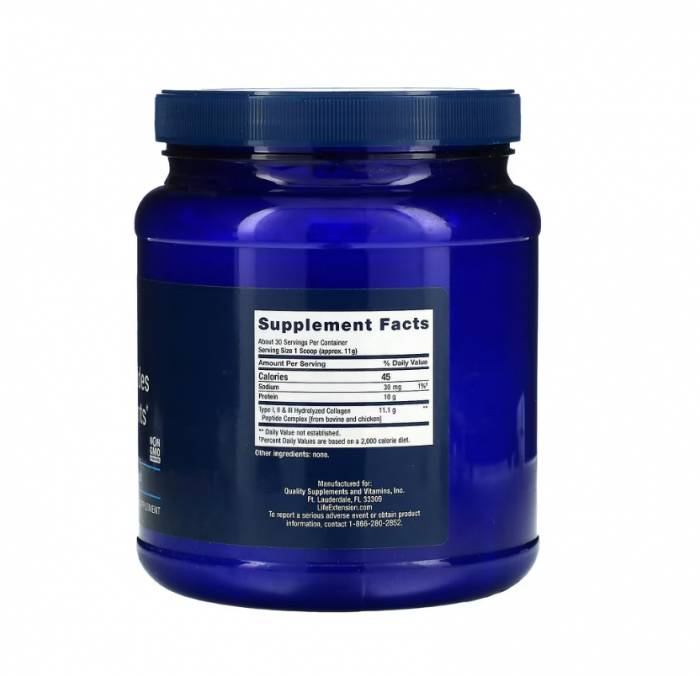 Collagen Peptides For Skin & Joints, Multi- Collagen Peptide Blend 343g - Life Extension [2]