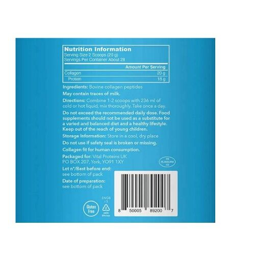 Collagen Peptides Unflavored 587g - Vital Proteins [2]