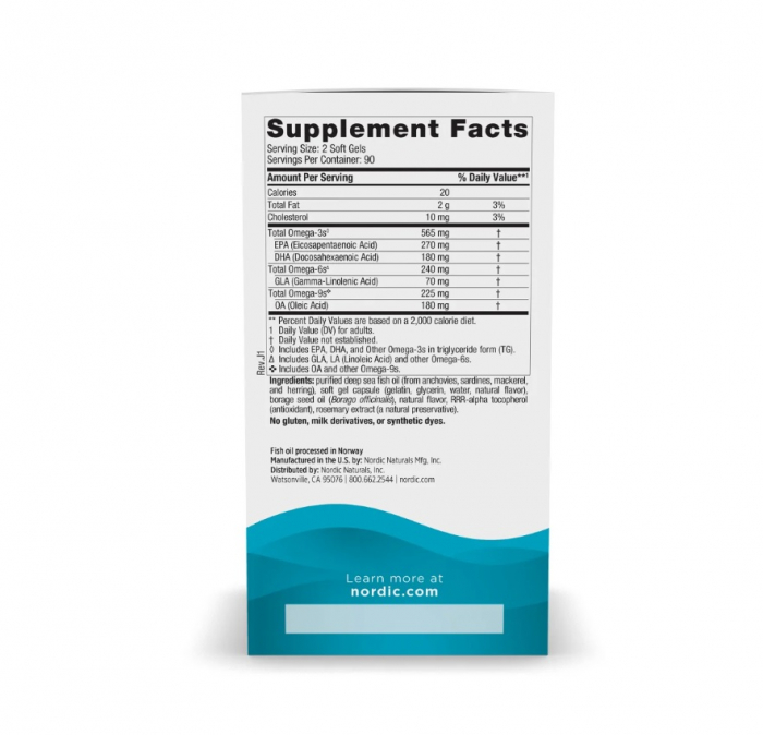 Complete Omega 565mg Lemon 180 capsule moi - Nordic Naturals [2]