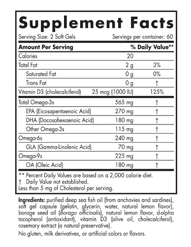 Complete Omega-D3 120 Capsule - Nordic Naturals [2]
