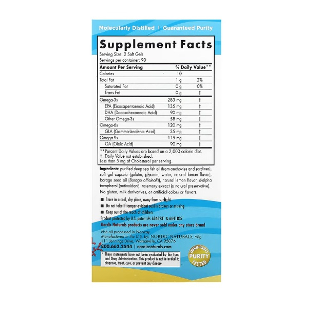 Complete Omega Junior 6-12ani 180 capsule mini - Nordic Naturals [2]