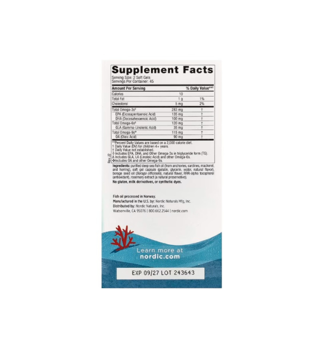 Complete Omega Junior 90 capsule mini - Nordic Naturals [2]