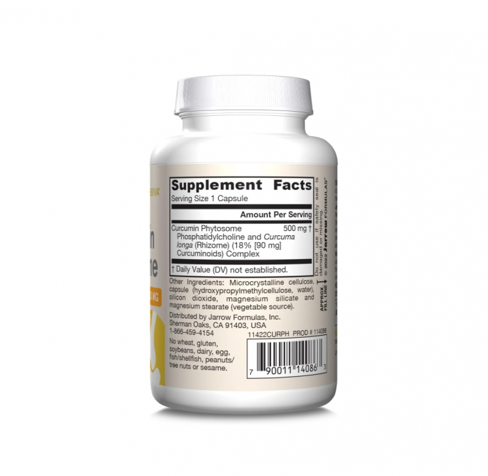 Curcumin Phytosome Meriva 500mg, 60 capsule - Jarrow Formulas [2]