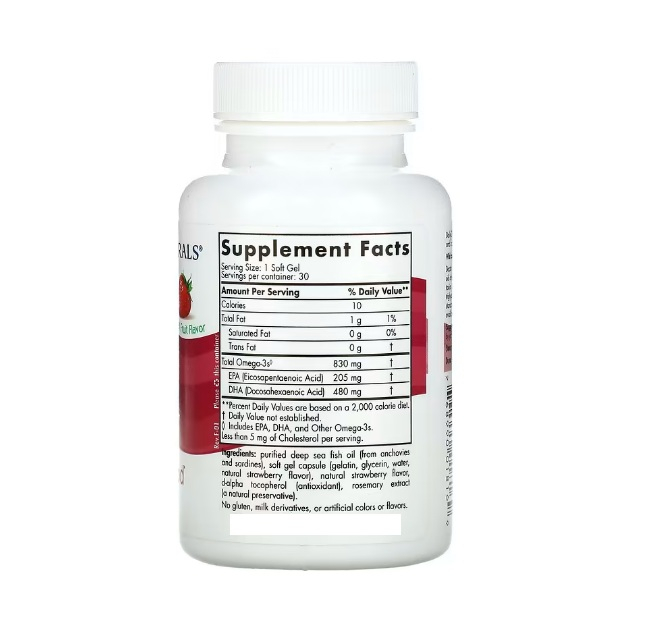 Daily DHA Natural Fruit 30 Soft Gels - Nordic Naturals [2]