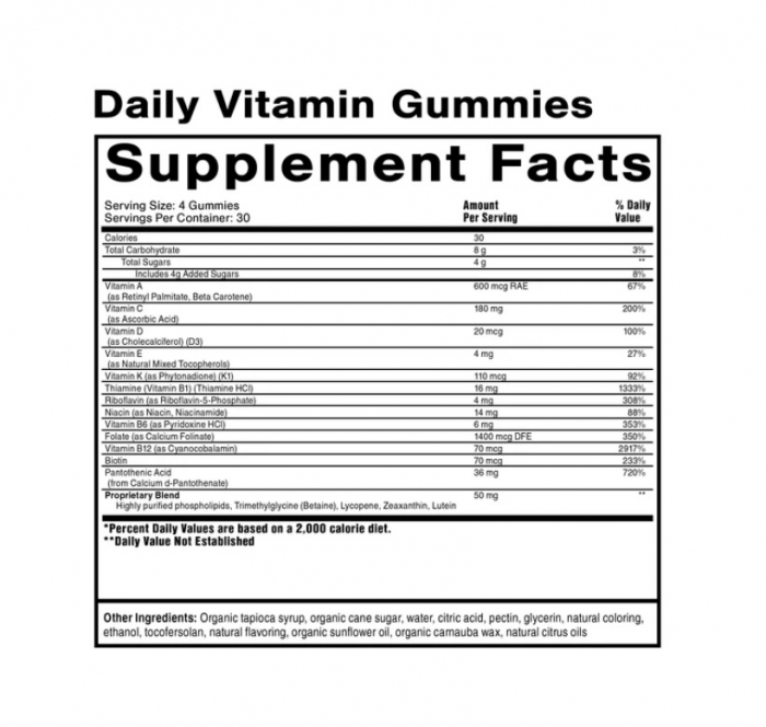 Daily Vitamin Gummies 120 jeleuri - Quicksilver Scientific [2]