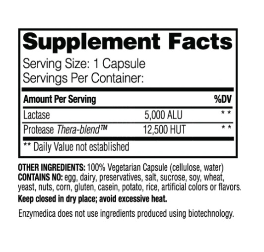 DairyAssist Digestion Formula 30 Capsule - Enzymedica [2]