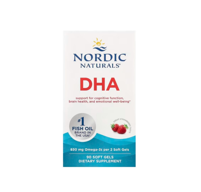 DHA 830mg Strawberry 90 capsule moi - Nordic Naturals [1]
