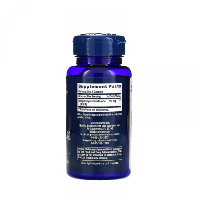 DHEA 25mg 100 Capsule - Life Extension [2]