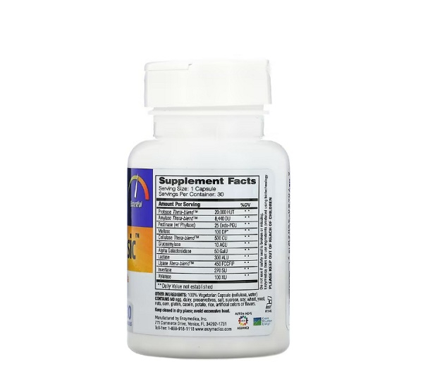 Digest Basic Essential Enzyme Formula 30 capsule - Enzymedica [2]