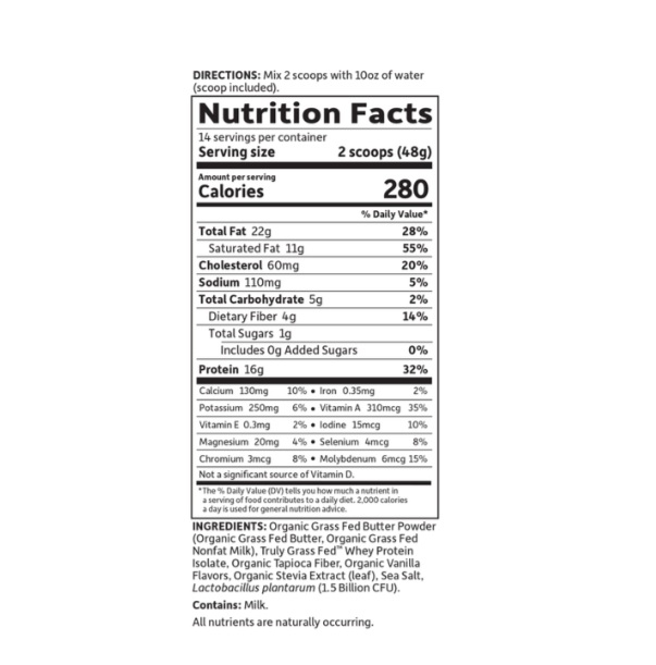 Dr. Formulated Keto Meal Balanced Shake Vanilla Powder 672g - Garden Of Life [2]