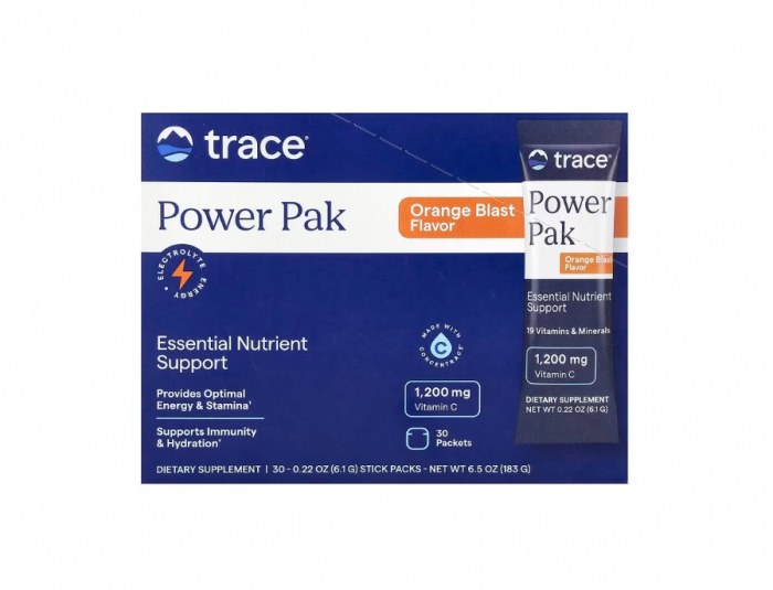 Electrolyte Stamina Power Pak, Orange Blast 30 plicuri - Trace Minerals [1]