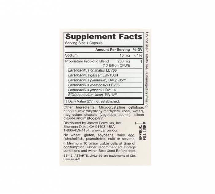 Fem-Dhopilus Advanced - Shelf Stable 10 Billion CFU 30 capsule vegetale - Jarrow Formulas [2]