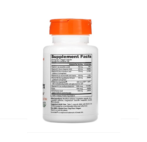 Fully Active B Complex with Quatrefolic 60 Capsule - Doctor's Best [2]