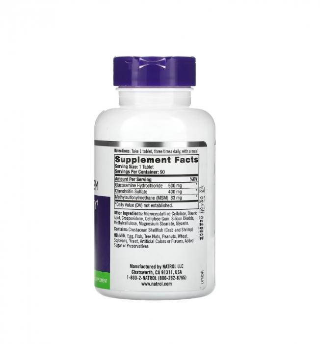 Glucosamine Chondroitin MSM 90 tablete - Natrol [2]