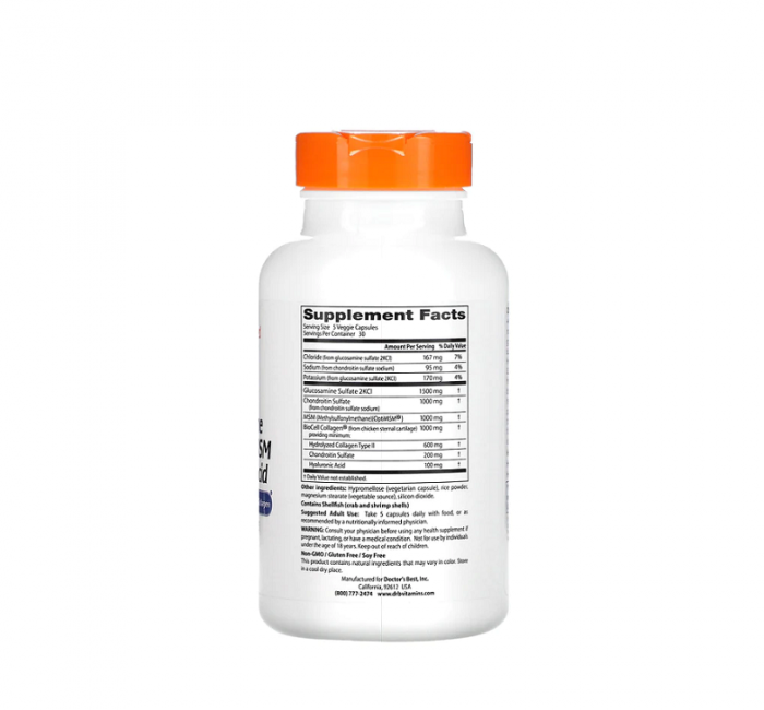 Glucosamine Chondroitin MSM + Hyaluronic Acid 150 Capsule - Doctor's Best [2]