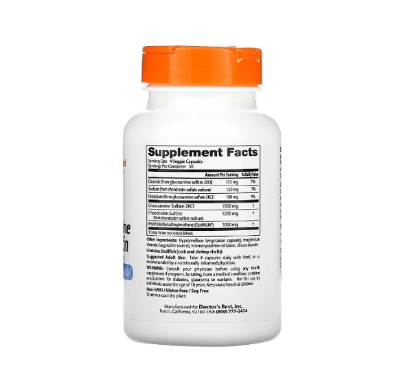Glucosamine Chondroitin MSM with OptiMSM 120 Capsule - Doctor's Best [2]