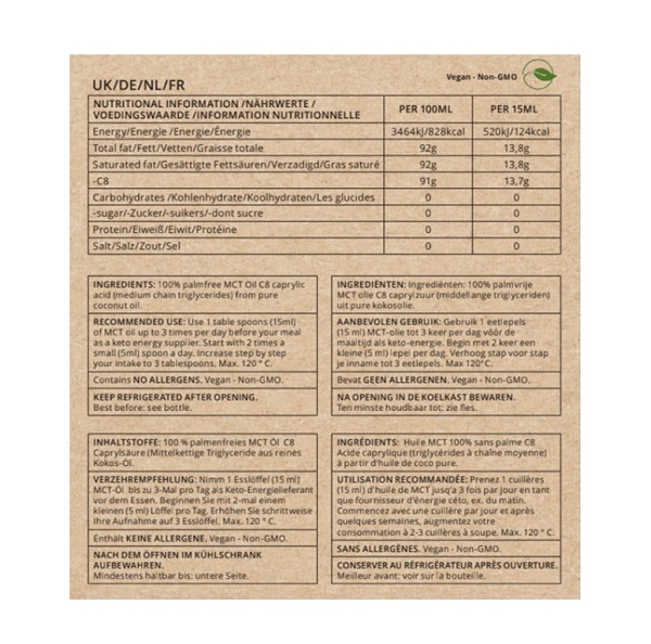 Go-Keto Premium Coconut MCT Oil C8 [2]