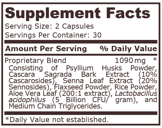 Herbal Laxative 60 capsule - Pure Nutrition USA [2]