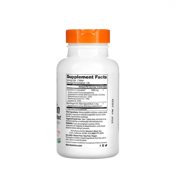 High Absorption Curcumin 1000mg 120 Tablete - Doctor's Best [2]