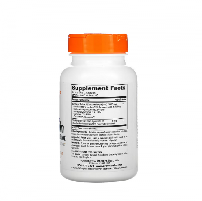 High Absorption Curcumin 500mg 120 Capsule - Doctor's Best [2]