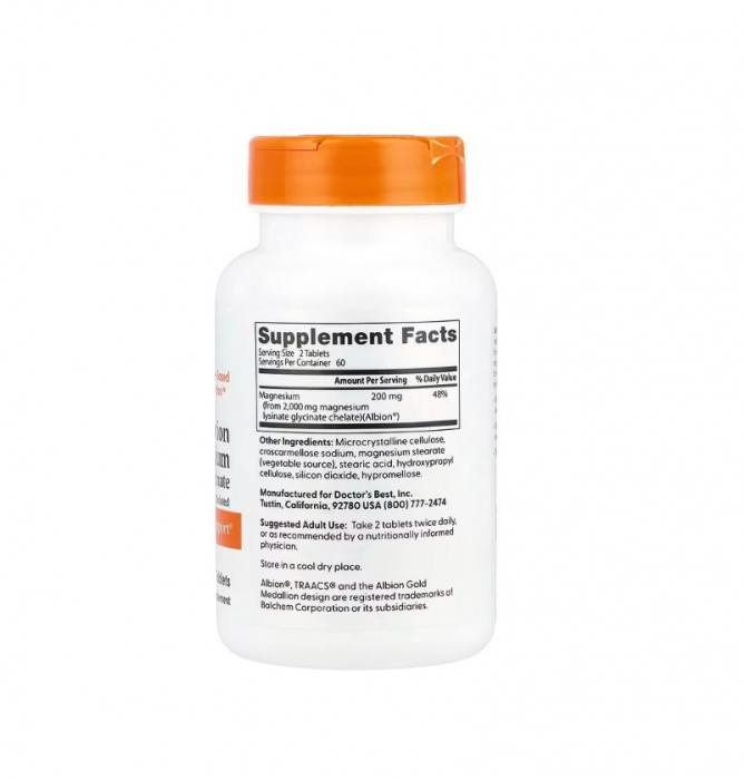 High Absorption Magnesium 200mg 120 Tablete - Doctor's Best Best [2]
