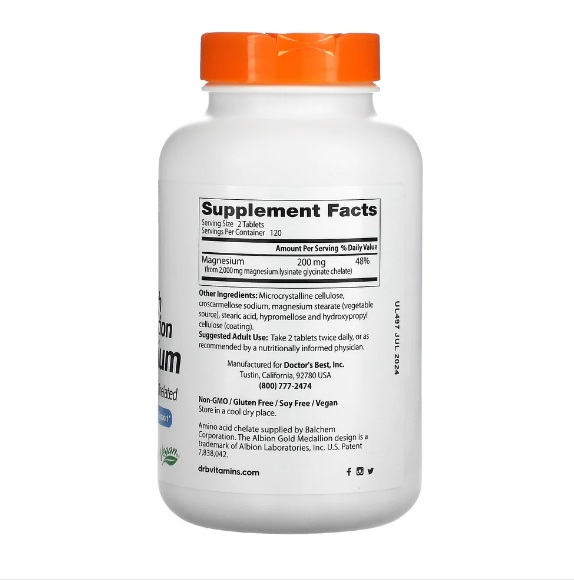 High Absorption Magnesium 100mg 240Tablete - Doctor's Best [2]