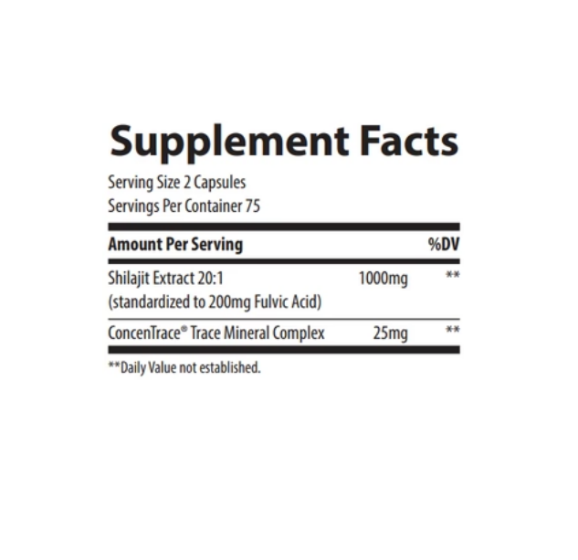 Himalayan Shilajit High Potency 500mg 150 Capsules - Trace Minerals [2]