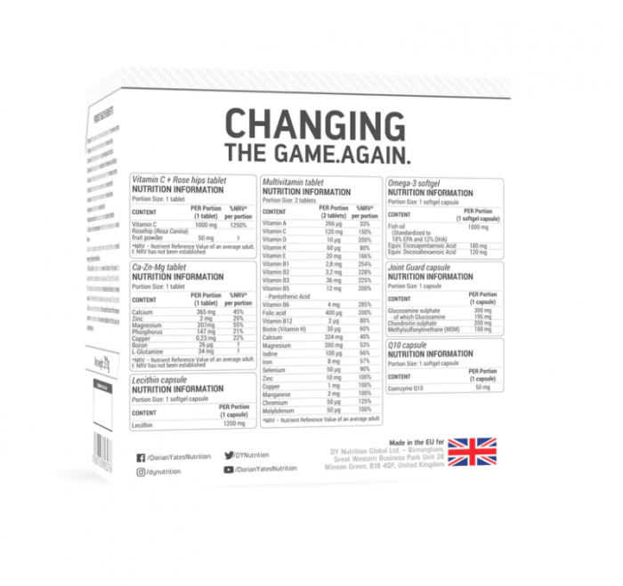 Hit Pack Complex  30 x 8pcs - Dorian Yates Nutrition [2]