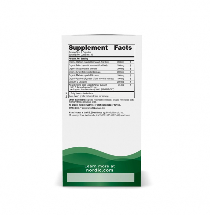 Immune Mushroom Complex 60 capsule - Nordic Naturals [2]