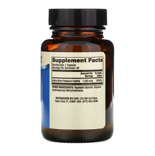 Iodine ( Iod ) 1500 mcg 30 Capsule - Dr. Mercola [2]