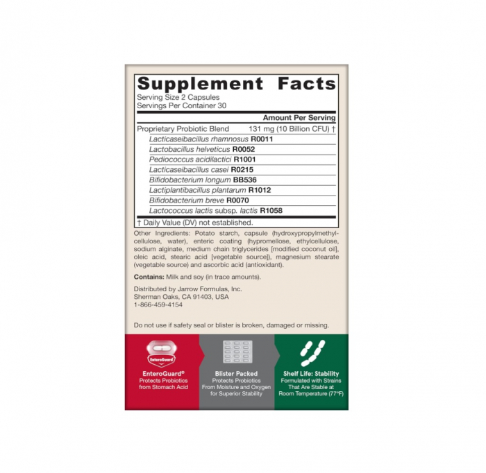 Jarro-Dophilus EPS 10 Billion CFU 60 capsule - Jarrow Formulas [2]