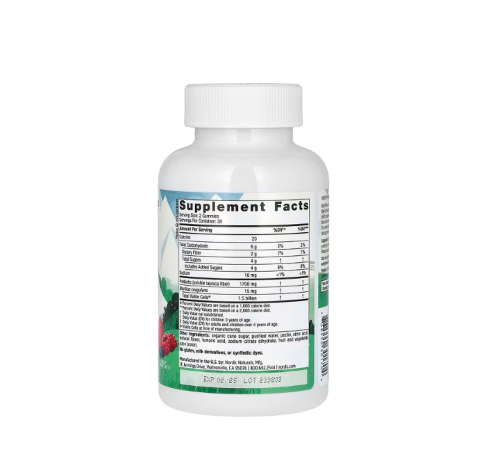 Kids Probiotic Gummies 3+Ani Great Berry 60 Gummies - Nordic Naturals [2]