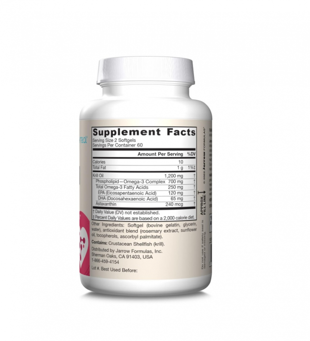Krill Oil 1200mg 120 capsule MOI - Jarrow Formulas [2]