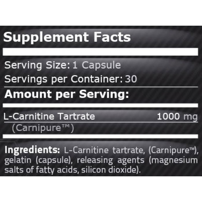 L-Carnitine 1000mg 30 Capsule - Pure Nutrition [2]