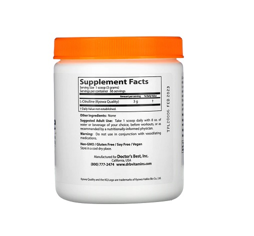 L-Citrulline Powder 200g - Doctor's Best [2]