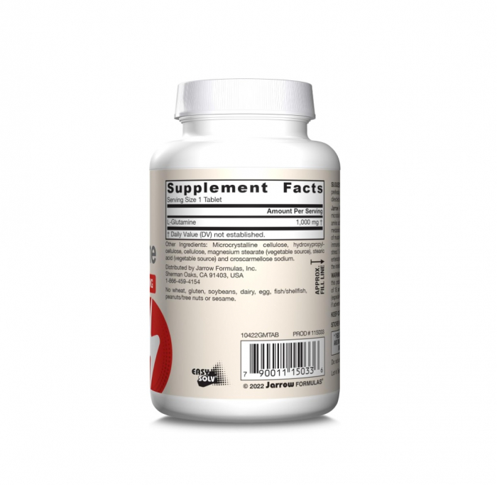 L-Glutamine 1000mg 100 tablete - Jarrow Formulas [2]