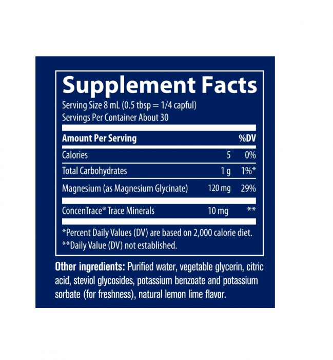 Liquid Magnesium Glycinate Lemon Lime 237 ml - Trace Minerals [2]