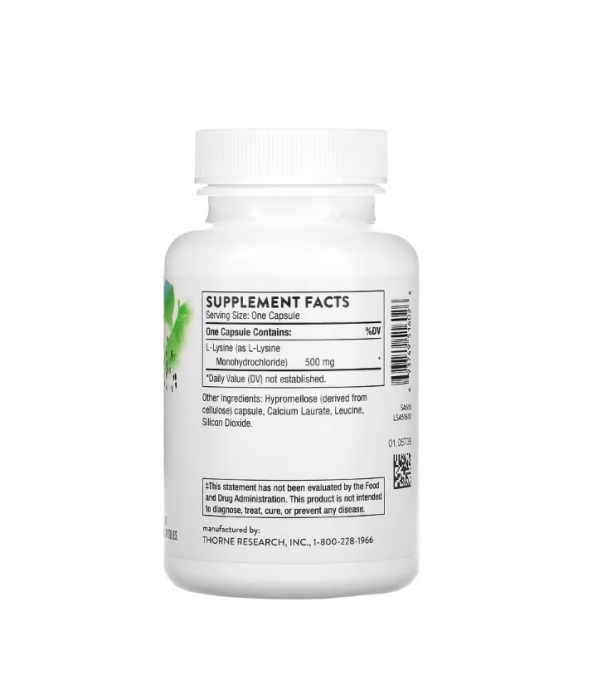 Lysine, 500mg, 60 capsule - Thorne [2]