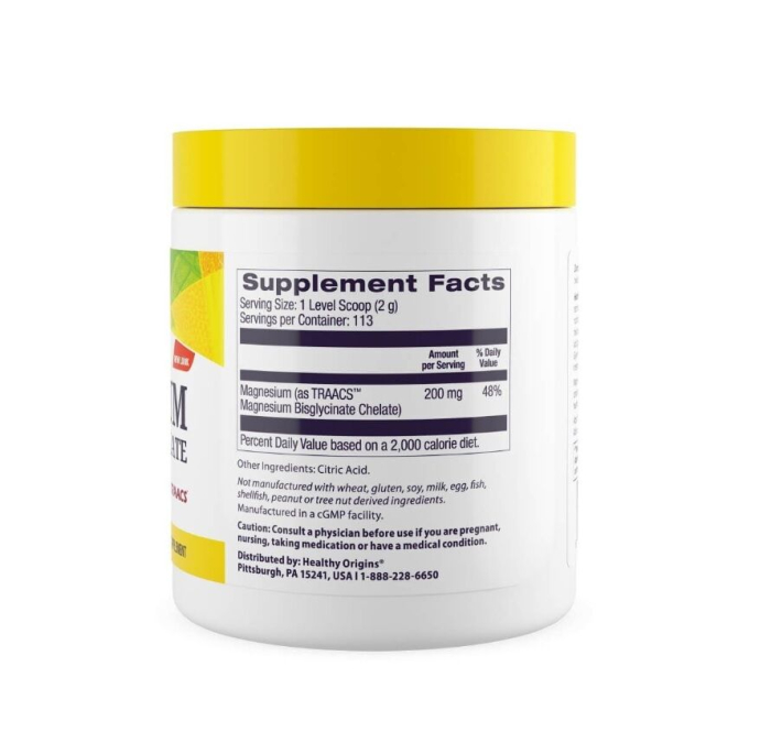Magnesium Bisglycinate Chelate 227 grame - Healthy Origins [2]